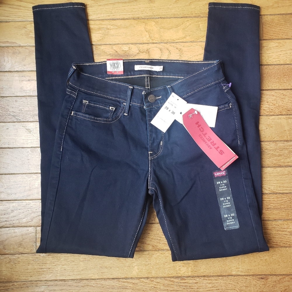 Levi's 710 Super Skinny Mid Rise 28x30